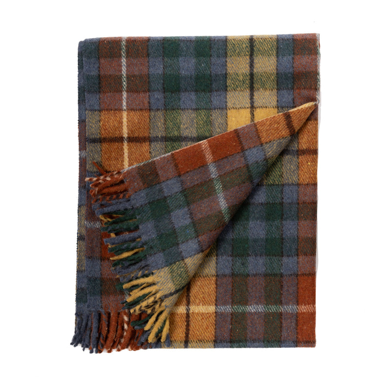 Wool Blend Tartan Knee Blanket Buchanan Ancient