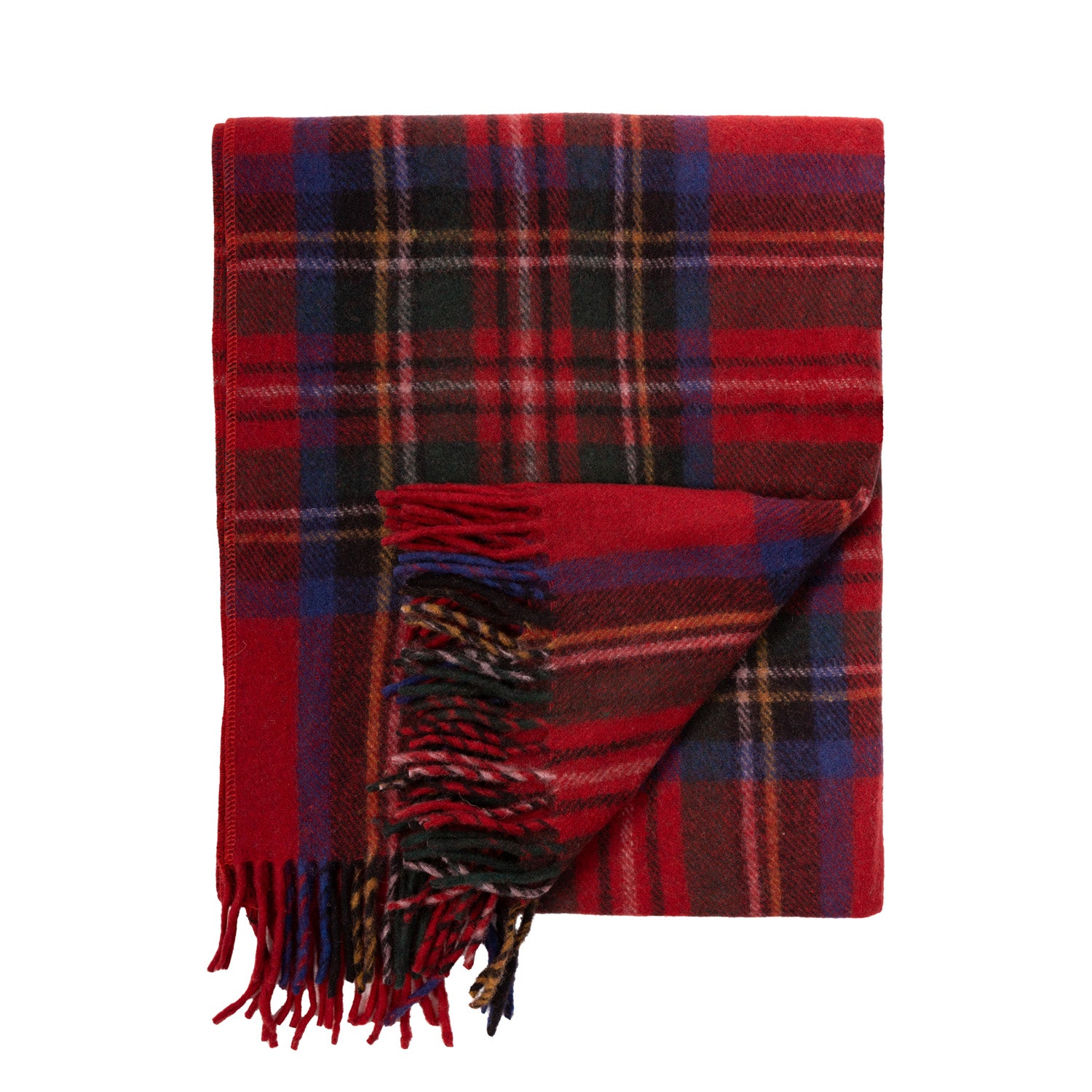 Wool Blend Tartan Knee Blanket Stewart Royal