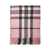 Wool Blend Tartan Knee Blanket Thomson Pink