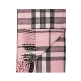 Wool Blend Tartan Knee Blanket Thomson Pink