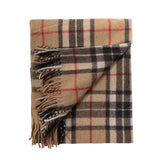 Wool Blend Tartan Knee Blanket Thomson Camel