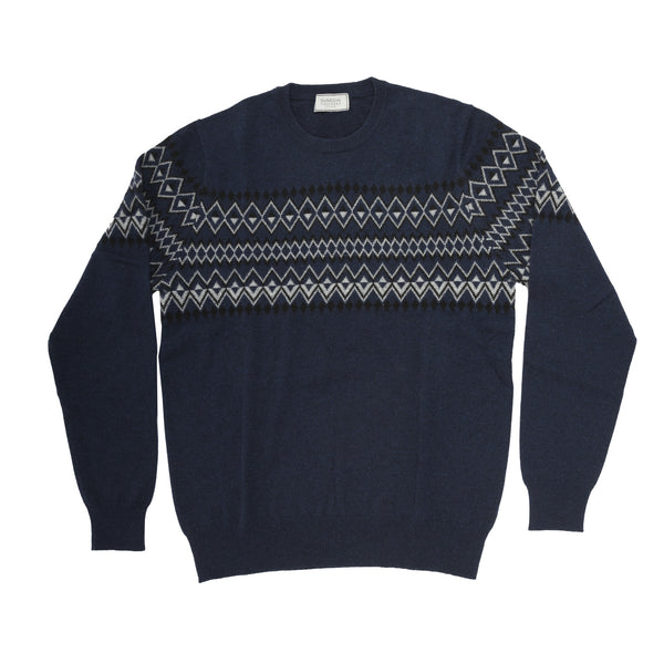 100% Cashmere Gents Fairisle Cosmos