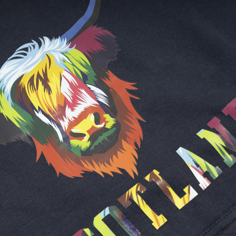 Highland Cow Hooded Top