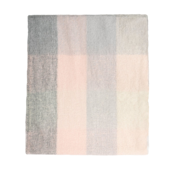 Blanket Scarf Pink/Grey Check