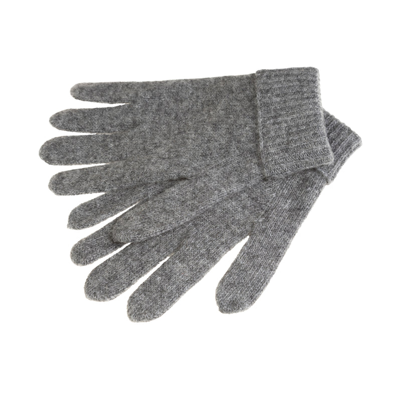 Gents Plain Lambswool Mix Glove Charcoal