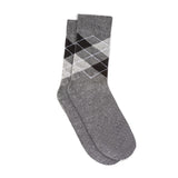 Gents Argyle Pattern Socks Light Grey