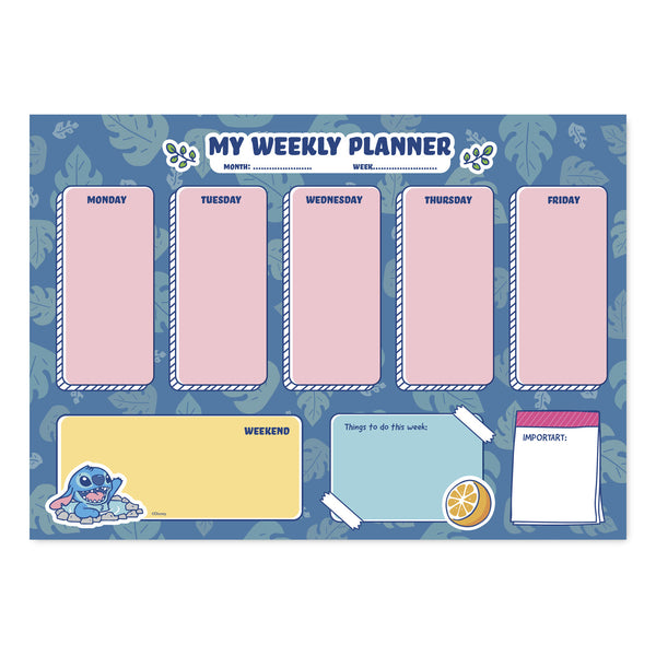 Disney Stitch Weekly Planner