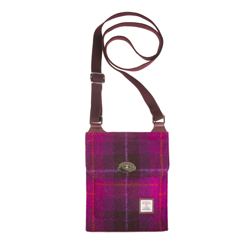 Satchel Bag Purple Check