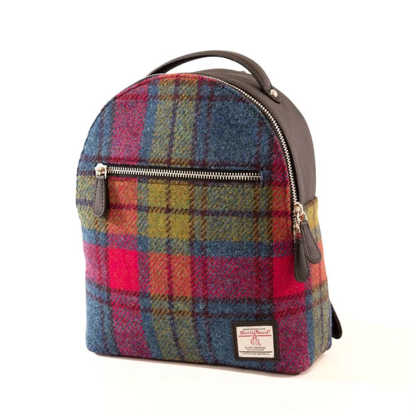 Baby Backpack Blue/Pink Check