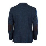 Harris Harris Tweed Jacket Gents Blue Herringbone