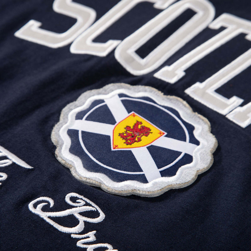 Scotland Applique Tee Navy/Grey