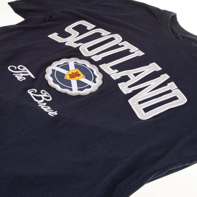 Scotland Applique Tee Navy/Grey