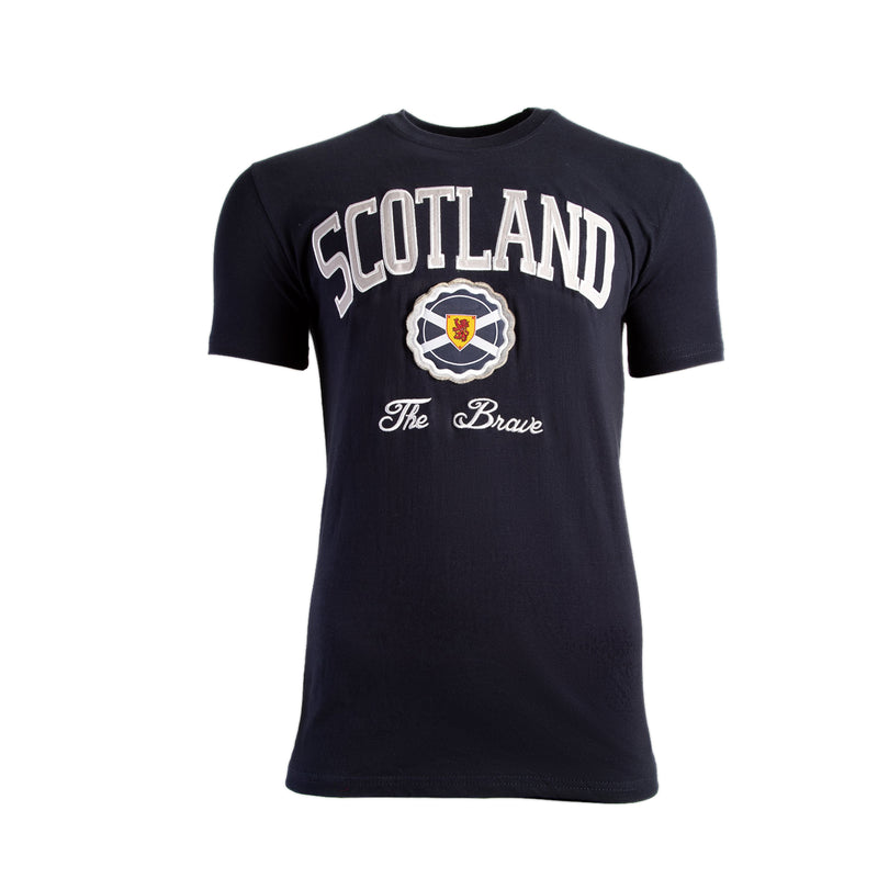 Scotland Applique Tee Navy/Grey