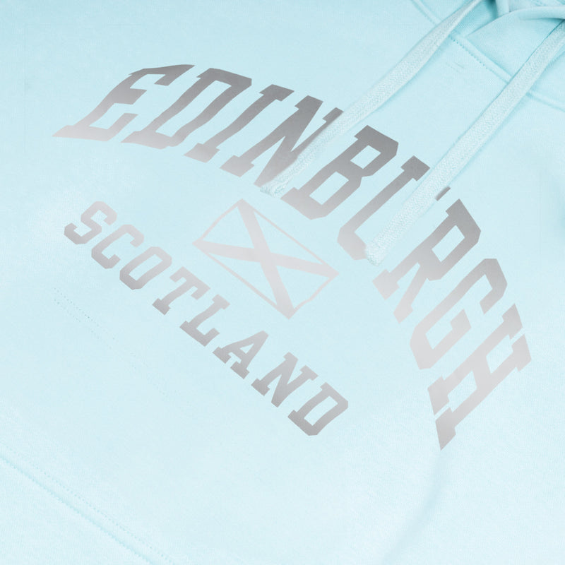 Adults Edinburgh Reflective Hooded Top Aqua
