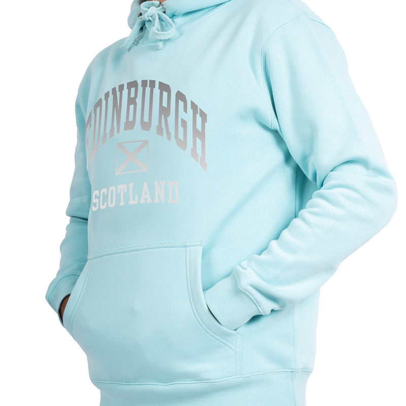 Adults Edinburgh Reflective Hooded Top Aqua