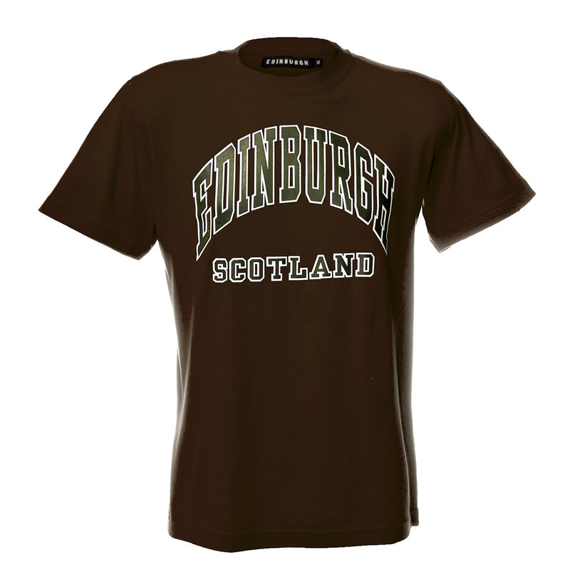 Edinburgh Harvard Print T-Shirt Charcoal Grey