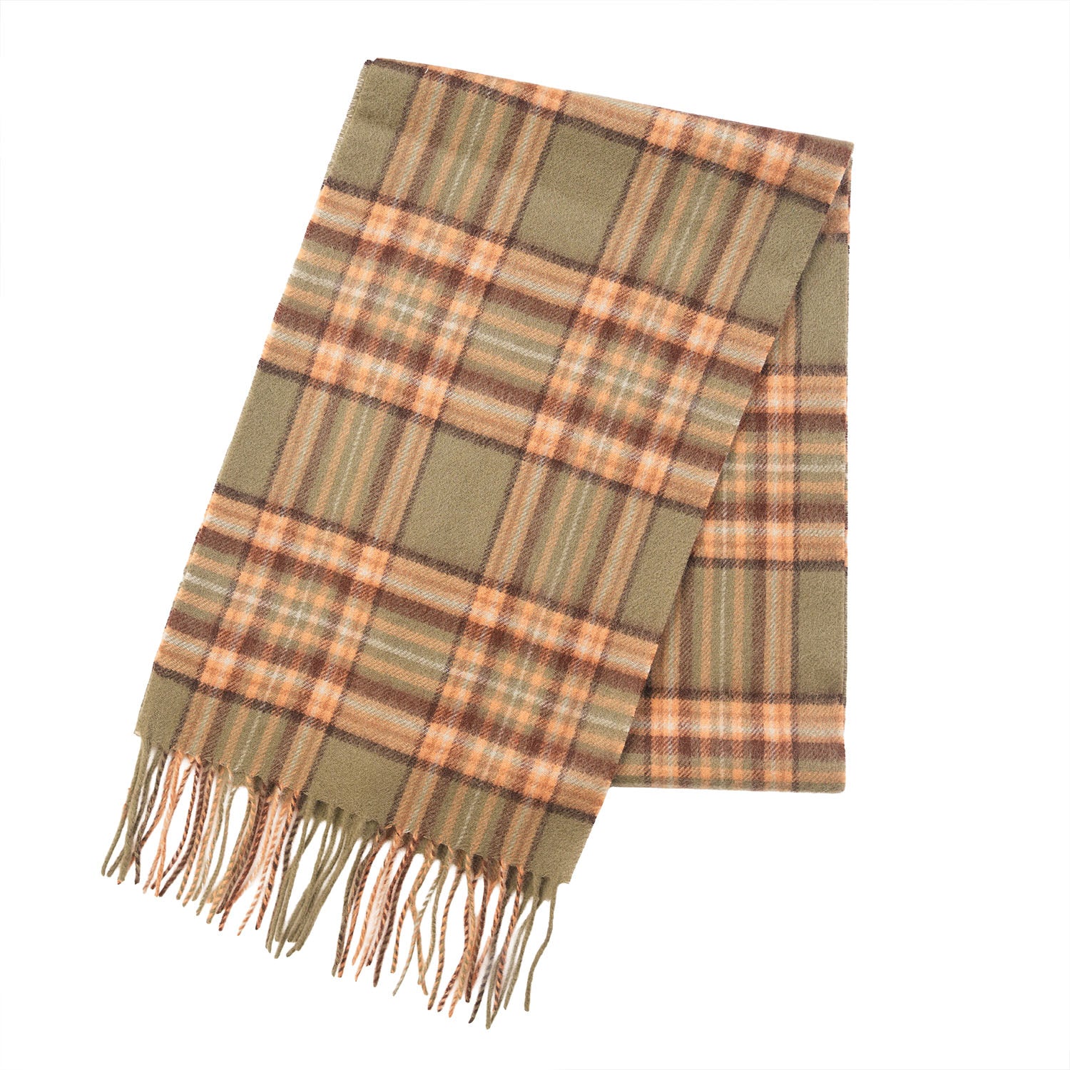 Edinburgh 100% Lambswool Scarf – Premium Soft Wool Wrap - ROYAL STEWART VINTAGE GREEN
