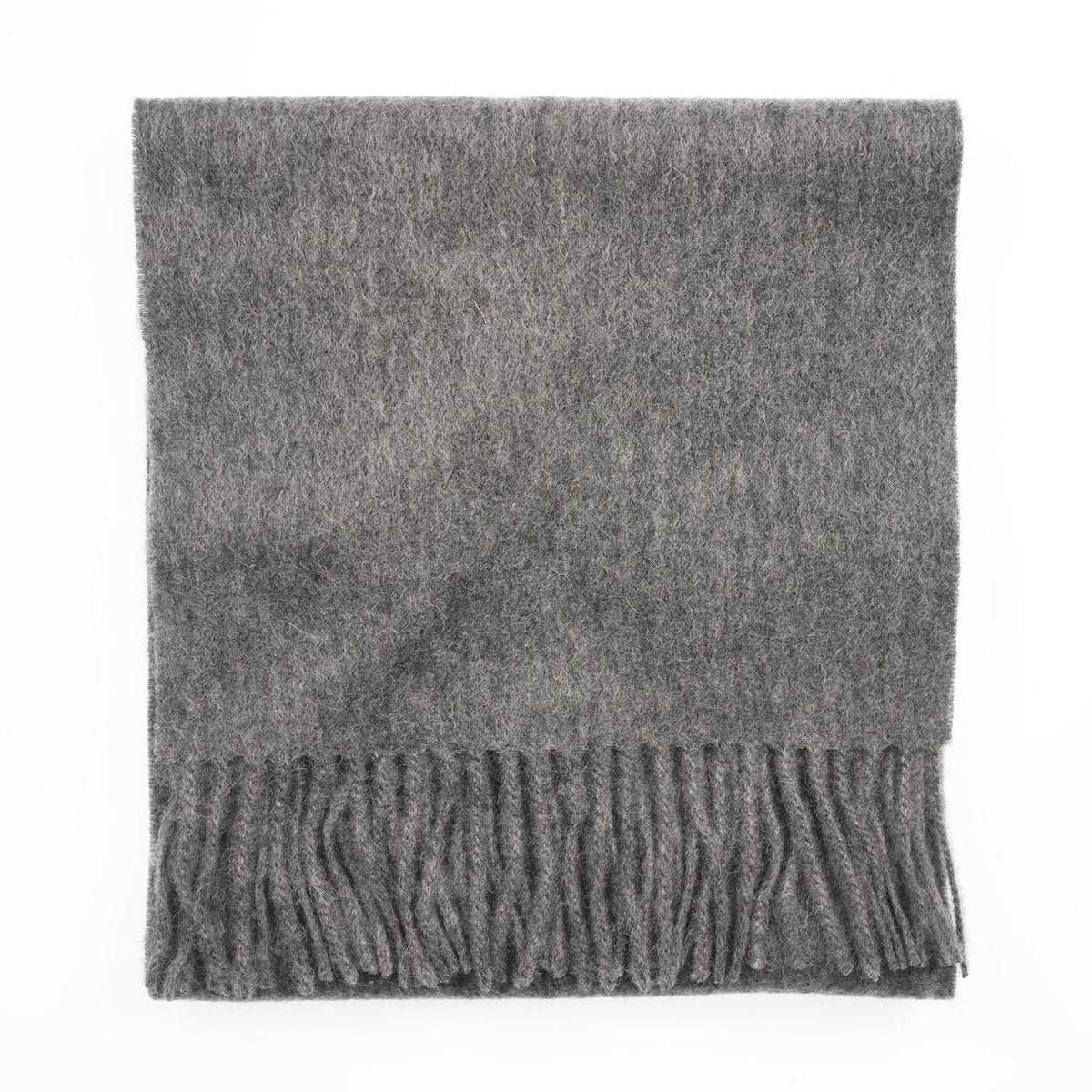 Edinburgh 100% Lambswool Scarf – Premium Soft Wool Wrap - DERBY GREY