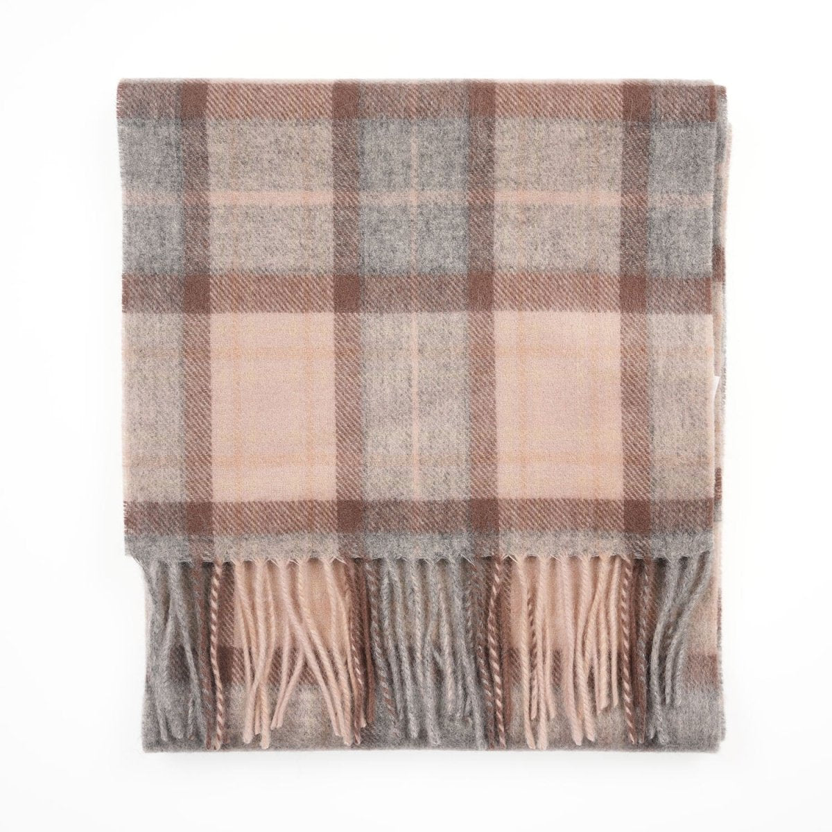 Edinburgh 100% Lambswool Scarf – Premium Soft Wool Wrap - MACKELLAR NATURAL