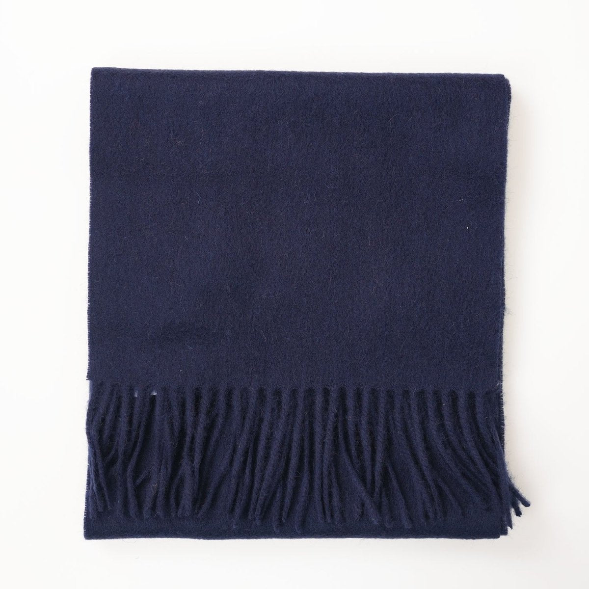 Edinburgh 100% Lambswool Scarf – Premium Soft Wool Wrap - NAVY