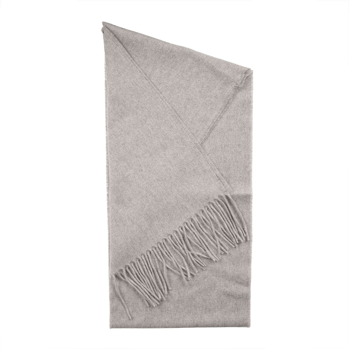 Tartan Weaving Mill 100% Pure Cashmere Scarf – Made in Scotland - LIGHT GREY