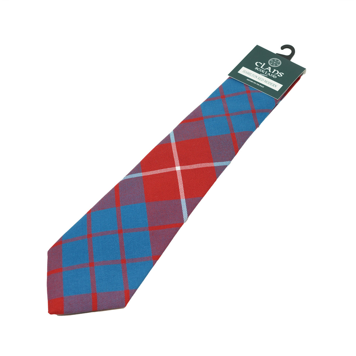 Traditional Scottish Clan Tartan Tie – Traditional Plaid Necktie - HAMILTON RED