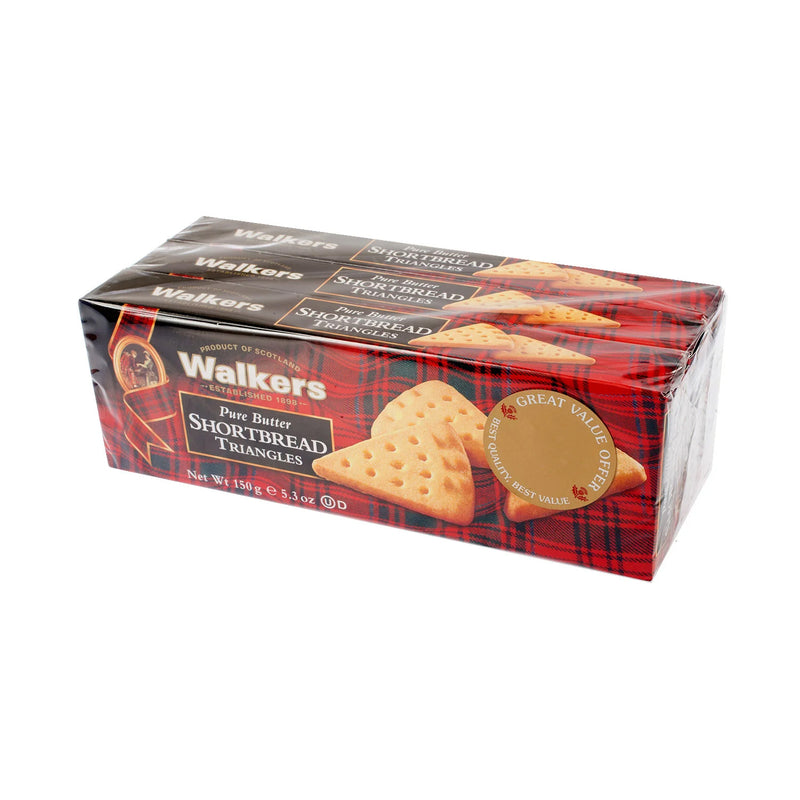 Walkers Triangles Triple Pack Shortbread