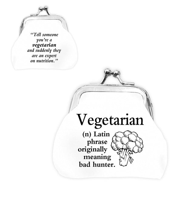 Urban Words Mini Coin Purse Vegetarian