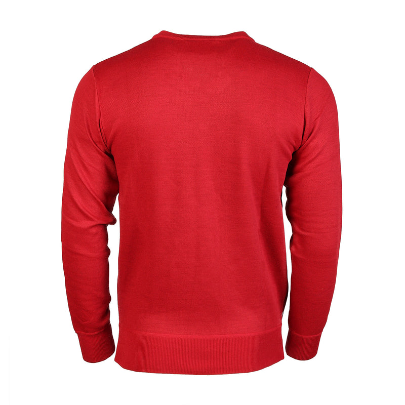 Argyle Ballantrae Jumper Crew Neck Red