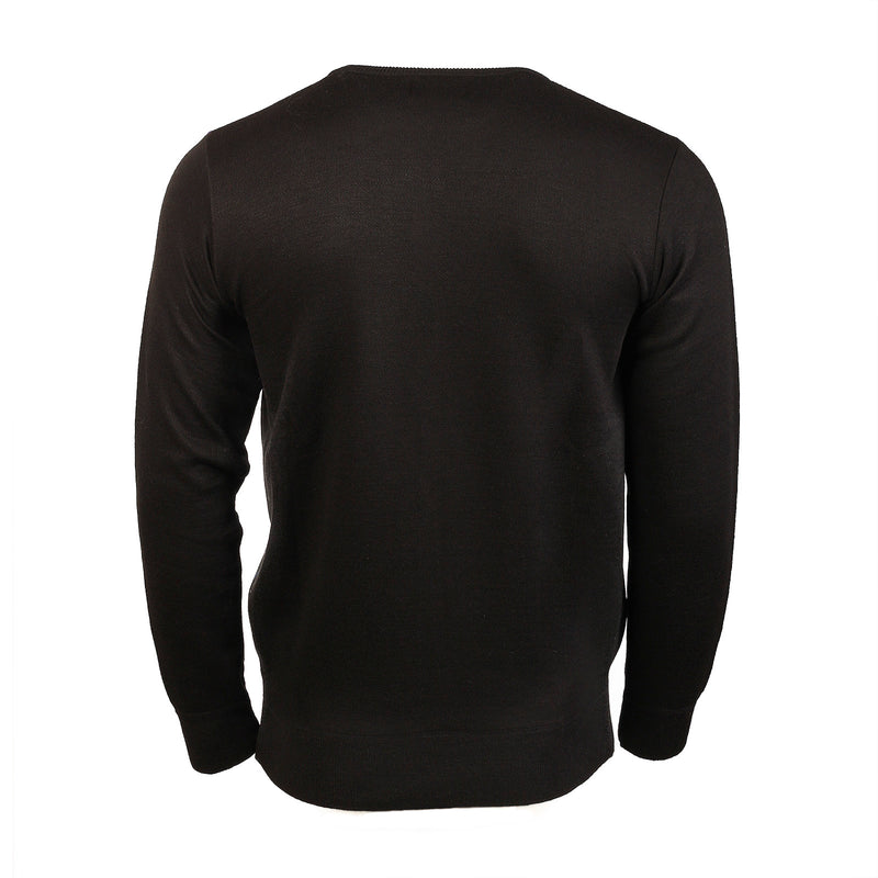 Argyle Ballantrae Jumper Crew Neck Black