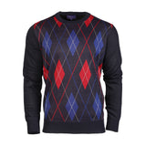 Argyle Ballantrae Jumper Crew Neck Navy