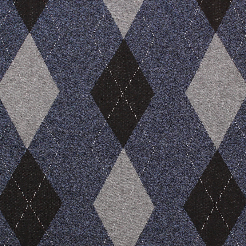 Argyle Ballantrae Jumper Crew Neck Blue Melange