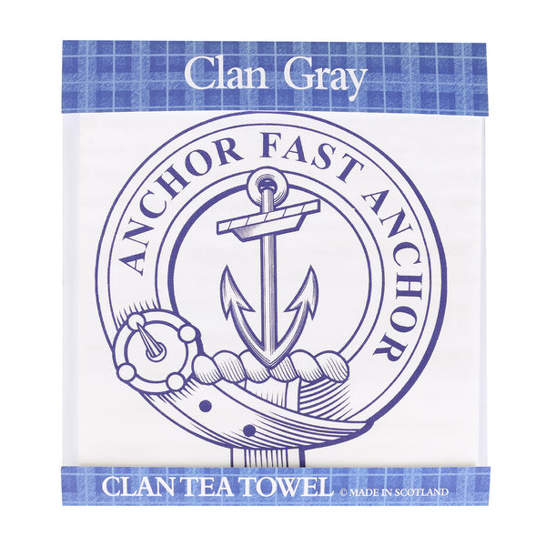 Clan Tea Towel Gray