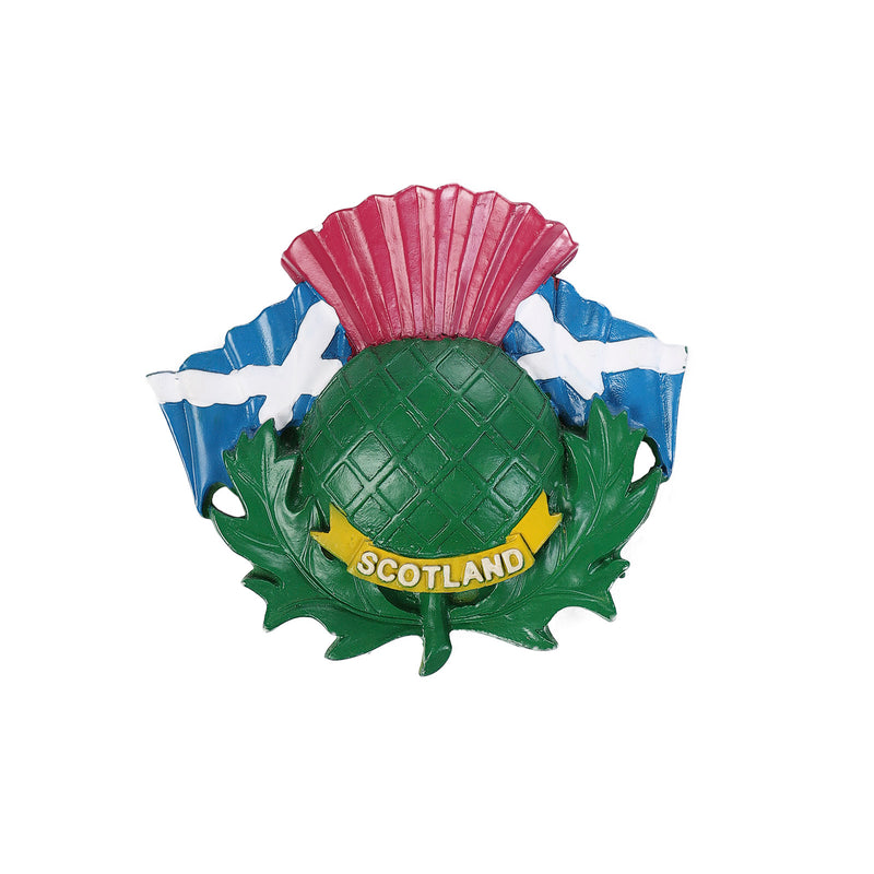 Scotland - Thistle With Flag Magnet