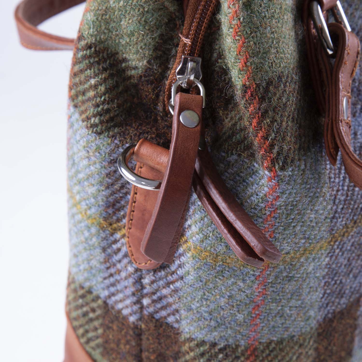 Ladies Ht Leather Hand Bag Lovat Check / Tan