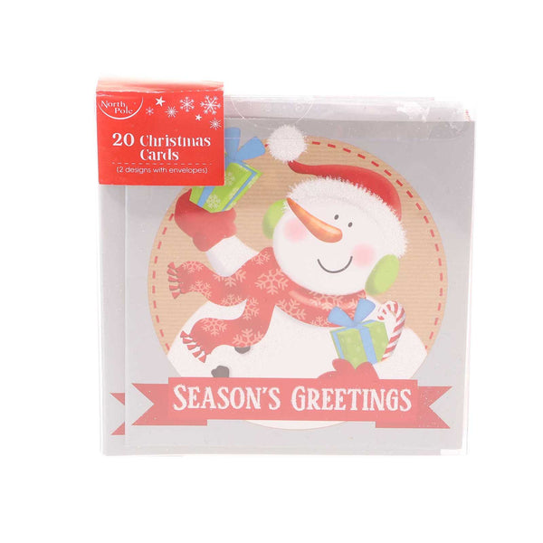 20 Santa&Snowman Box Card