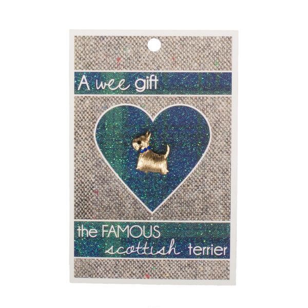 Scottie Dog Pin With A Wee Gift Card