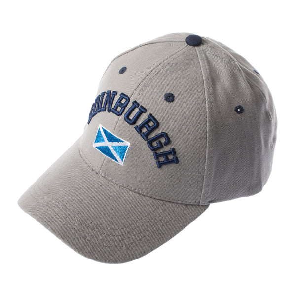 3D Edinburgh / Saltire Baseball Cap - Grey