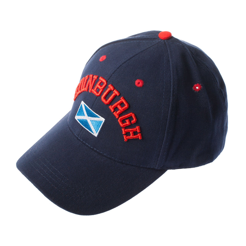 3D Edinburgh / Saltire Baseball Cap - Navy