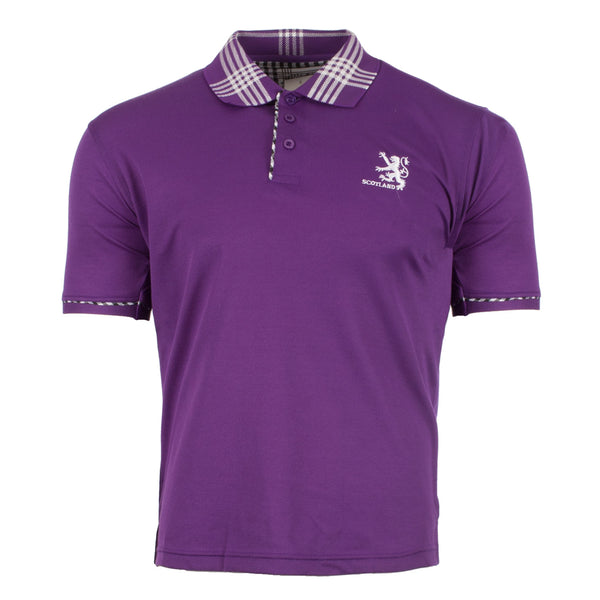 Adults Lion Polo Shirt Purple
