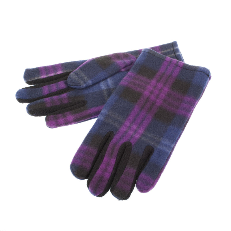 Womens Fleece Tartan Gloves Heritage Of Scotland
