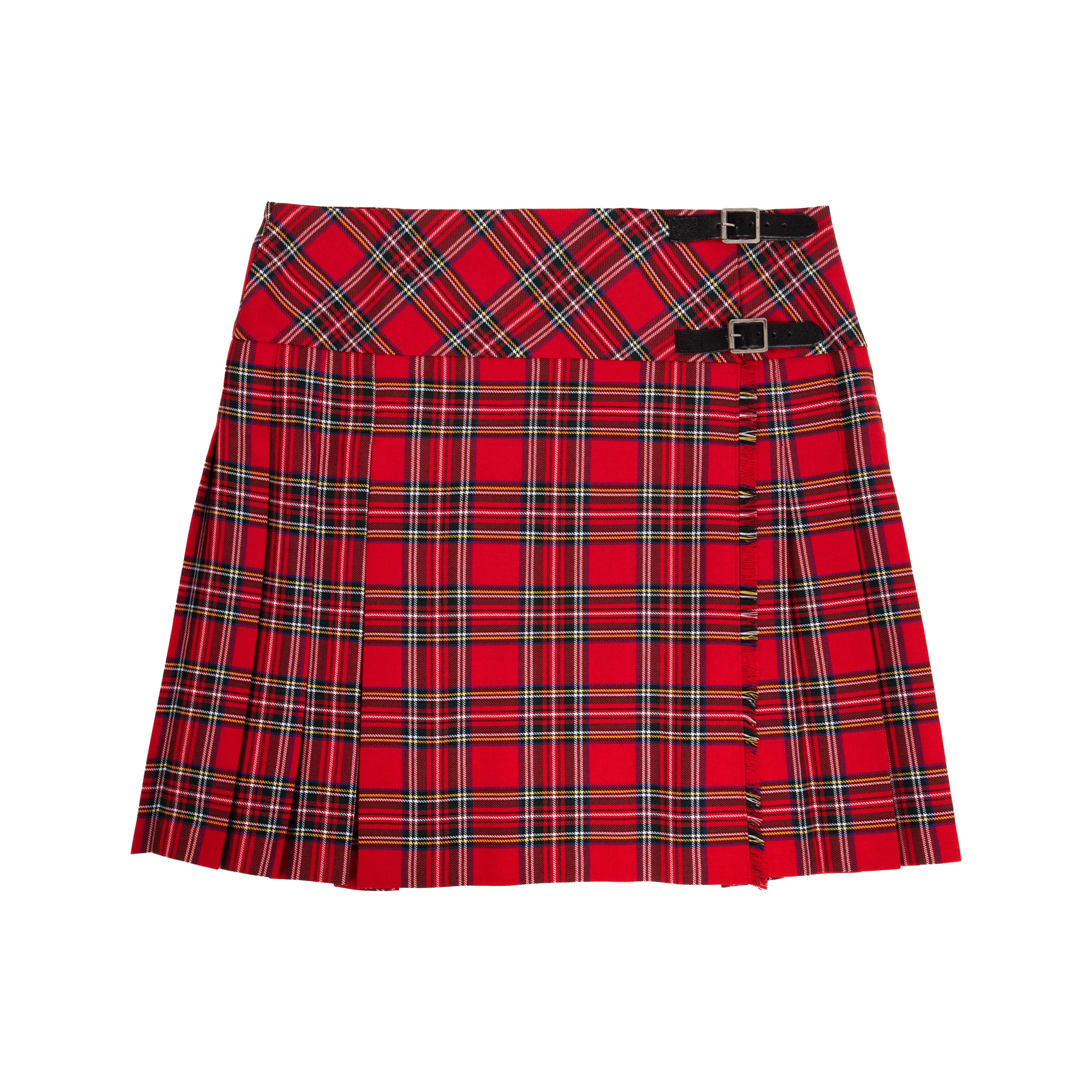 Ladies Deluxe Billie Kilted Skirt Stewart Royal