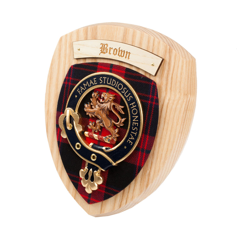 Clan Wall Plaque Brown