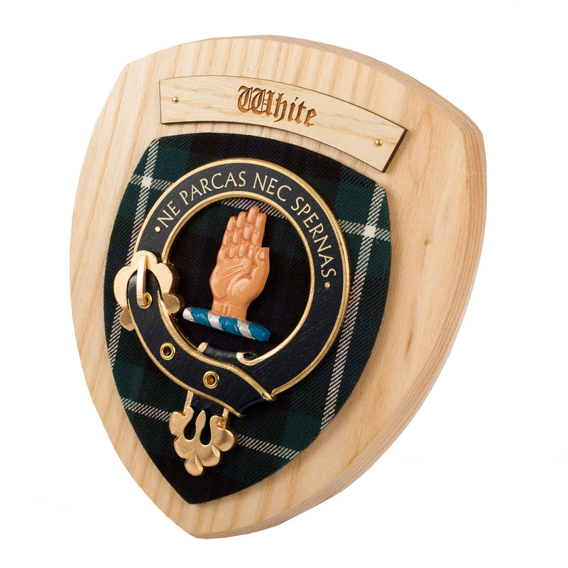 Clan Wall Plaque White