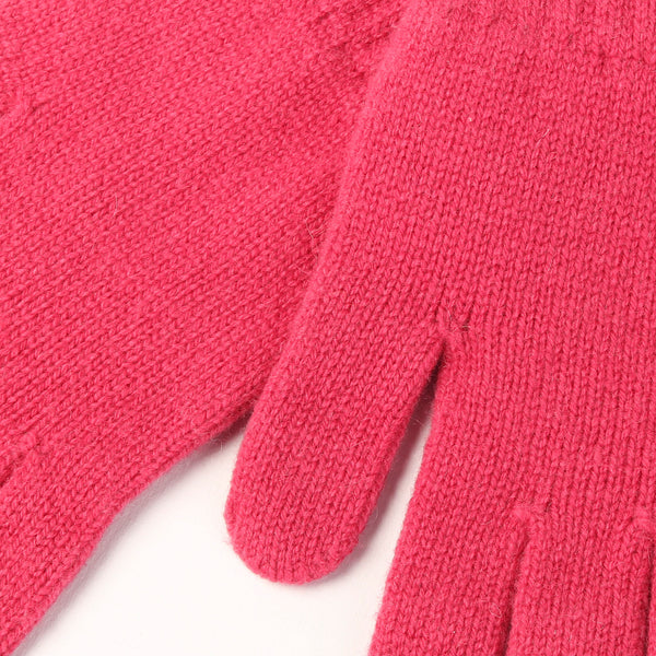 Ladie Glove 2-Ply Cahmere 19-Raspberry