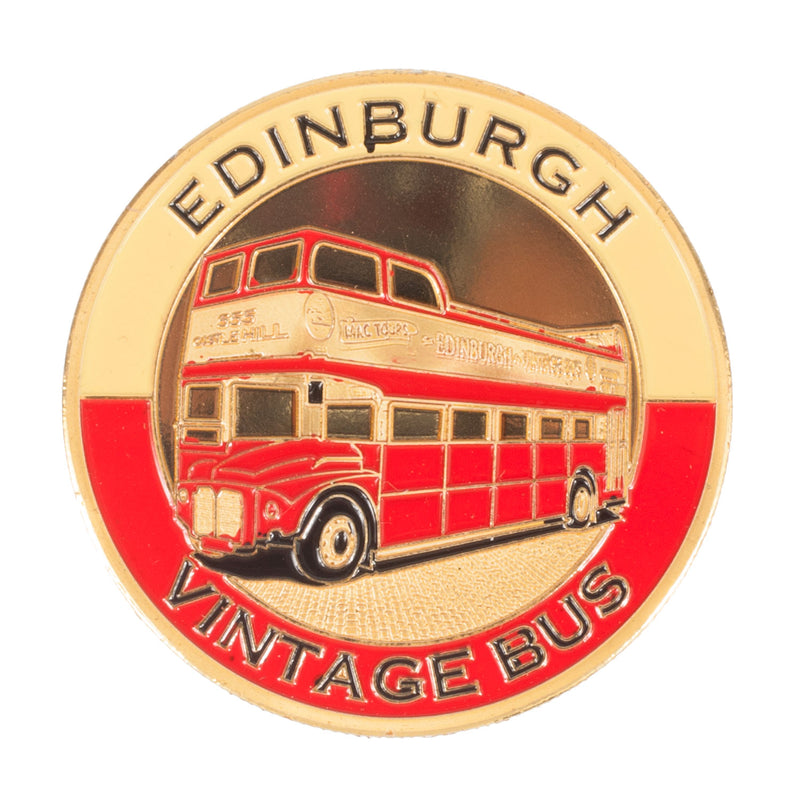Coin Magnet Vintage Bus