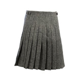 Harris Tweed Ladies Bronwyn Wool Skirt Grey Herringbone
