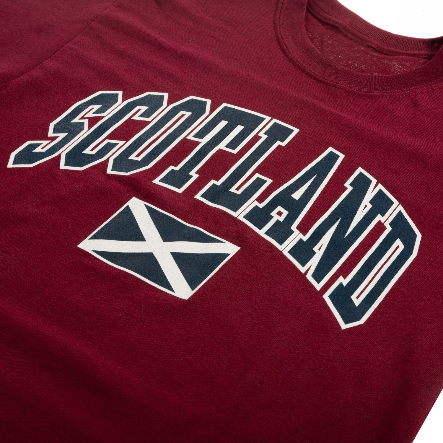 Scotland Harvard Print T/Shirt Maroon