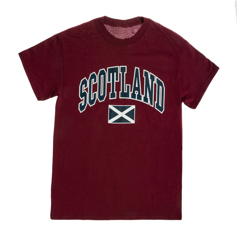 Scotland Harvard Print T/Shirt Maroon