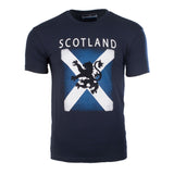 Gents Scotland Distressed Saltire Lion T-Shirt